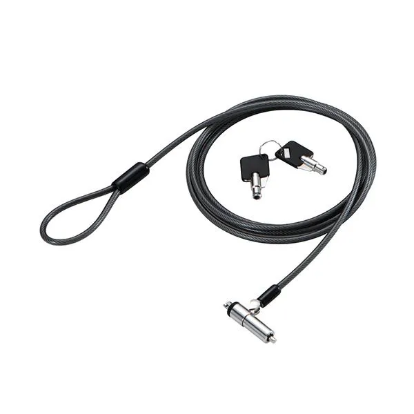 【ポイント20倍】(まとめ）エレコム セキュリティワイヤーロックスタンダード 2m ESL-7N 1個【×3セット】