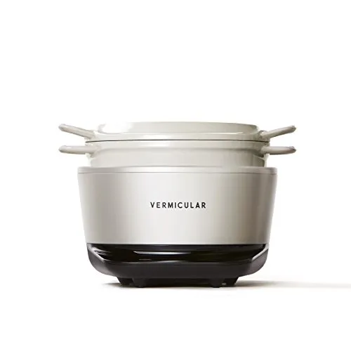 【中古】バーミキュラ ライスポットミニ 3合炊き 炊飯器 ソリッドシルバー 専用レシピ付き RP19A-SV