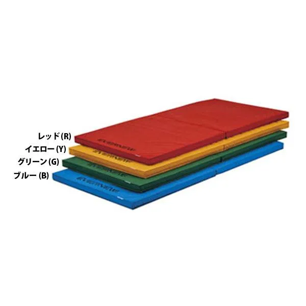 【送料無料】エバニュー EKM075 R 折りたたみ軽量カラーマットすべり止付 レッド EVERNEW