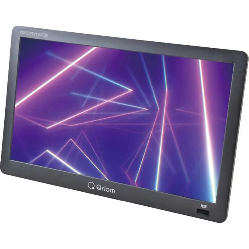 QRIOM ポータブルテレビ 14インチ KORS-PTV140C-B