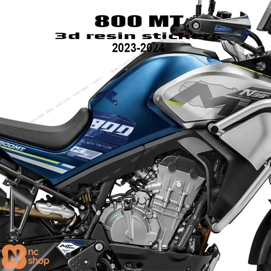 【並行輸入品】 800MTタンクパッド バイク用アクセサリー 3Dエポキシ樹脂ステッカー保護キット CF MOTO 800 MT 2023 2024用