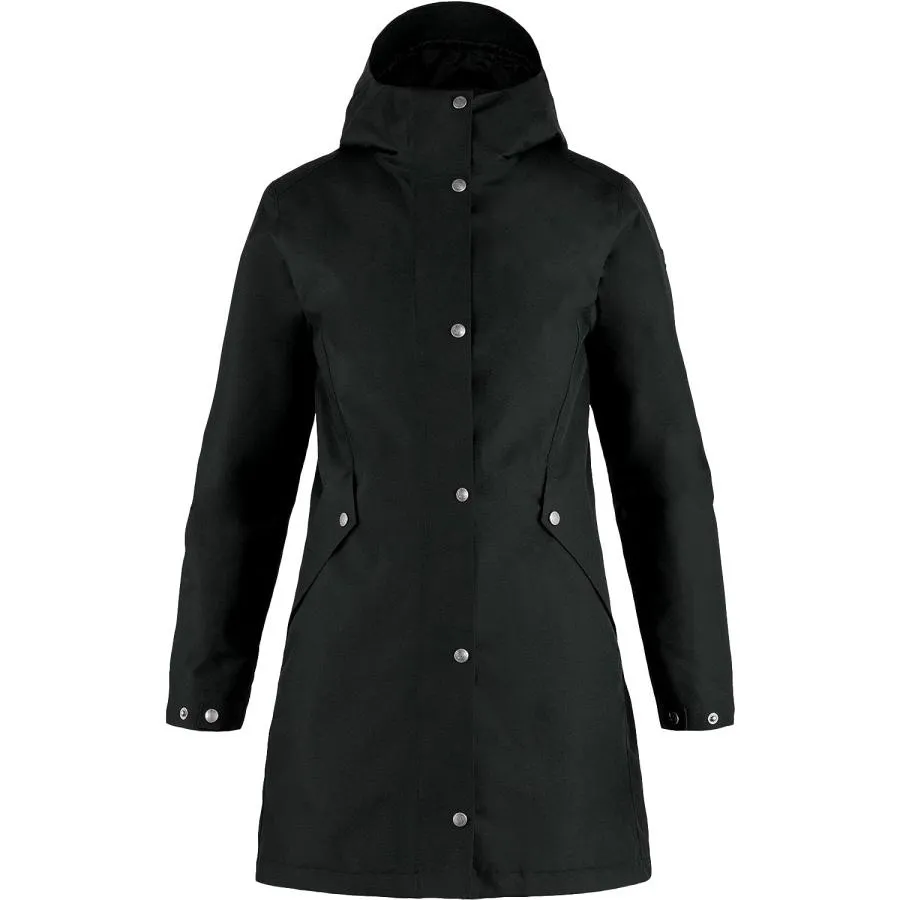 【並行輸入品】Fjallraven F84131550L Visby 3 in 1 Jacket W Black L