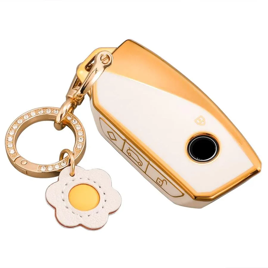 【並行輸入品】Lcyam キーフォブカバー キーチェーン BMW 2023 リモートキー対応 スマートTPUキーケース シェル キラキラキーリン