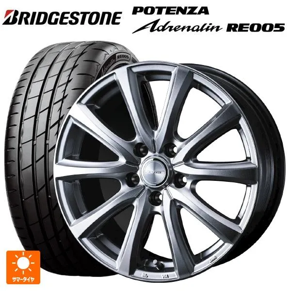 送料無料 サマータイヤホイールセット 195/45R17 81W ブリヂストン ポテンザ アドレナリン RE005 正規品 ウェッズ ジョーカー スマ