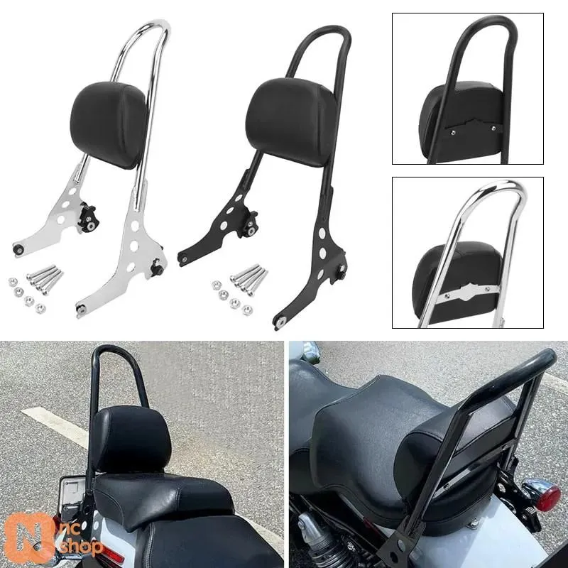 【並行輸入品】 ハーレー スポーツスター XL883 1200 Xフォーティエイト フォーティーエイト 2004-2023 デタッチャブルリアパッセンジャーバックレストパッド