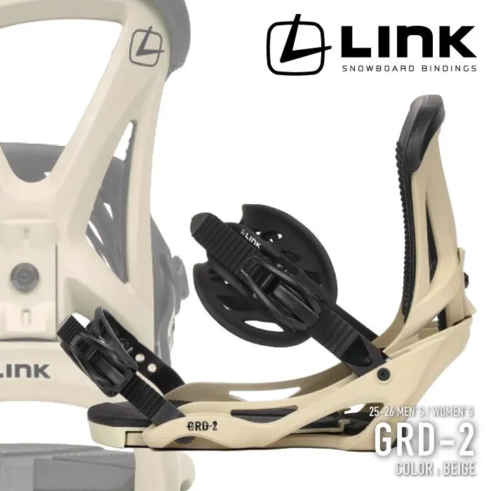 日本正規品 スノーボード バインディング リンク LINK GRD-2 Beige ビンディング メンズ レディース 25-26 爆買