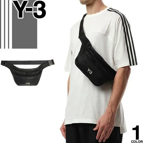 Y-3 ワイスリー ヨウジヤマモト adidas アディダス バッグ ボディバッグ ウエストポーチ ウエストバック クロスボディー メンズ レディース ロゴ ブランド 黒