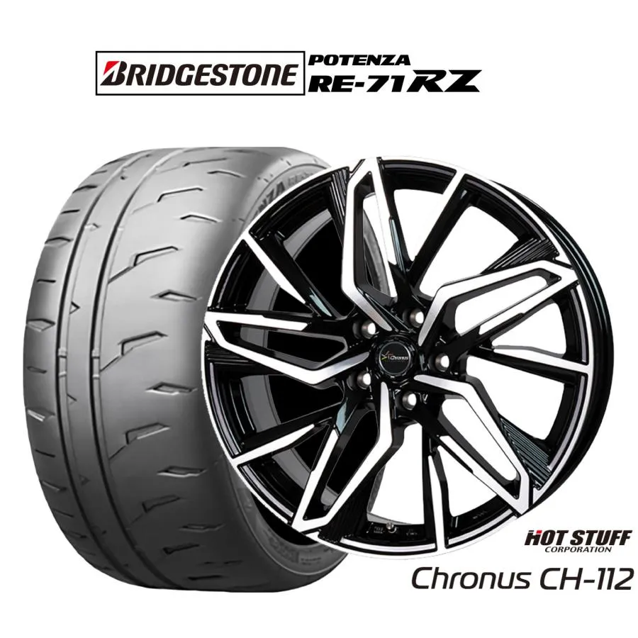 サマータイヤ ホイール4本セット ホットスタッフ クロノス CH-112 ブリヂストン POTENZA ポテンザ RE-71RZ 235/40R18