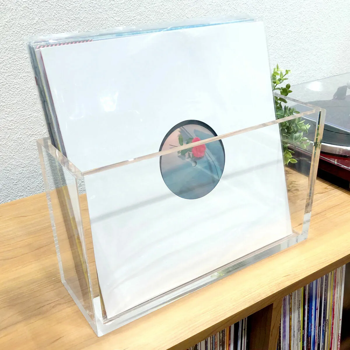 【LP用 レコードサイドラック (アクリル)】/ disk union / ディスクユニオン / レコードラック レコード収納 LPラック 収納ラック インテリア サイドラック LPサイドラック レコードサイドラック 保管 収納 棚 収納棚 LP 本12inch record レコード