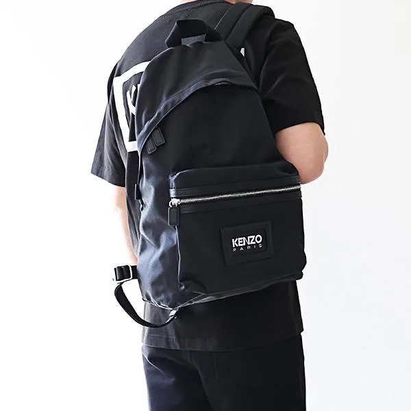 KENZO ケンゾー KENZO GRAPHY Backpack バックパック リュック 鞄 A4 通勤 通学 レザーパッチ ロゴ メンズ FE55SA703 B11