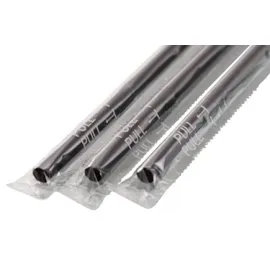 【納期未定】【2026年2月以前からのリピーター様限定】フレックスストロー 6mm×21cm フィルム包装 黒色 500本入×20箱(輸入品)【メーカー直送・代引き不可・時間指定不可・沖縄、離島不可】