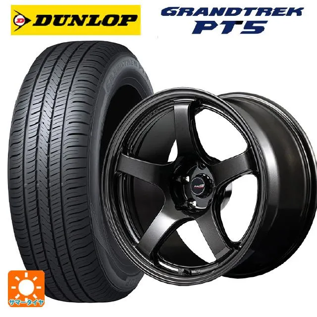送料無料 サマータイヤホイール 4本セット 225/65R18 103H ダンロップ グラントレックPT5 エムアイディー MIDレーシング R50