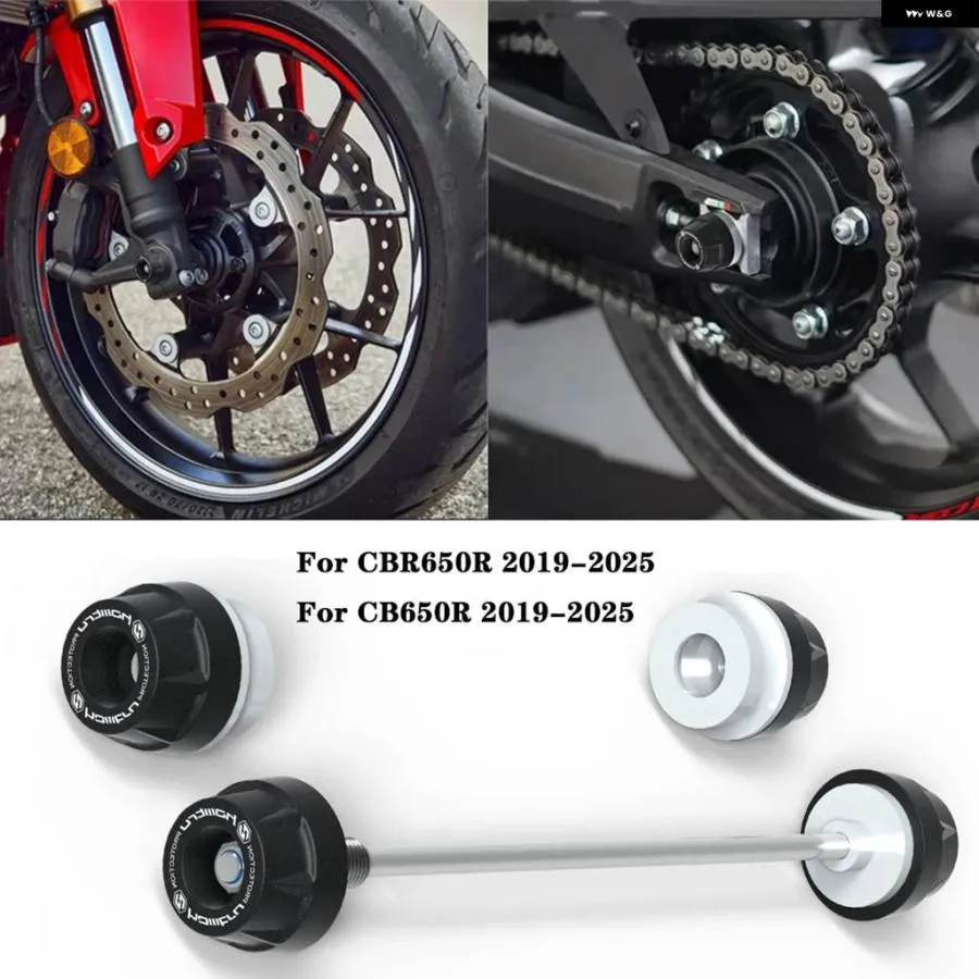 並行輸入品 ホンダ CB650R 2019-2025 フロントリア アクスル フォーク スライダー オートバイ フレーム クラッシュ プロテクター