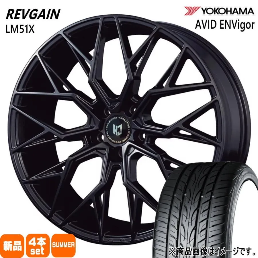 RX-8 アテンザ エスティマ  ヨコハマ 225/45R19 96W XL AVID ENVigor S321 夏用 サマータイヤ REVGAIN LM51X 19インチ
