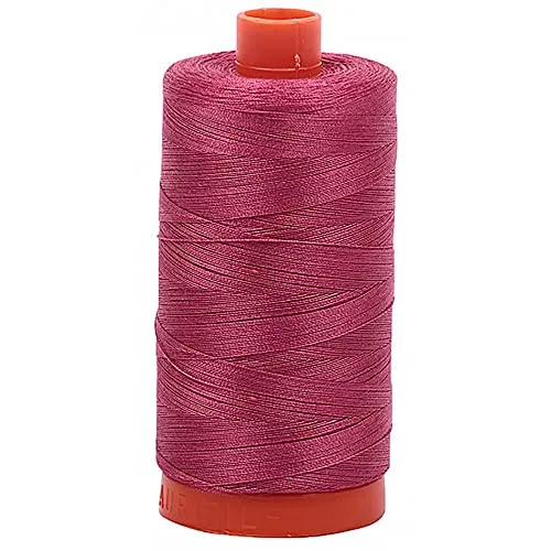 【中古】【未使用・未開封品】Aurifil Mako コットン糸 無地 50wt 1422ヤード ミディアム カーマインレッド