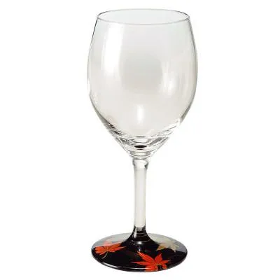 ふるさと納税 海南市 ぬりもん de Verre ワイングラスペア 蒔絵 紅葉
