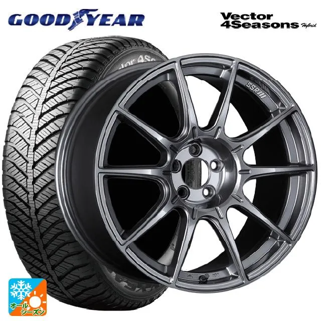 トヨタ プリウス(50系)用 225/40R18 92H XL グッドイヤー ベクターフォーシーズンズ ハイブリッド SSR GT X01