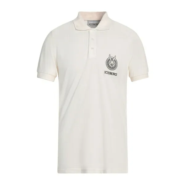 【送料無料】 アイスバーグ メンズ Tシャツ トップス Polo shirts White