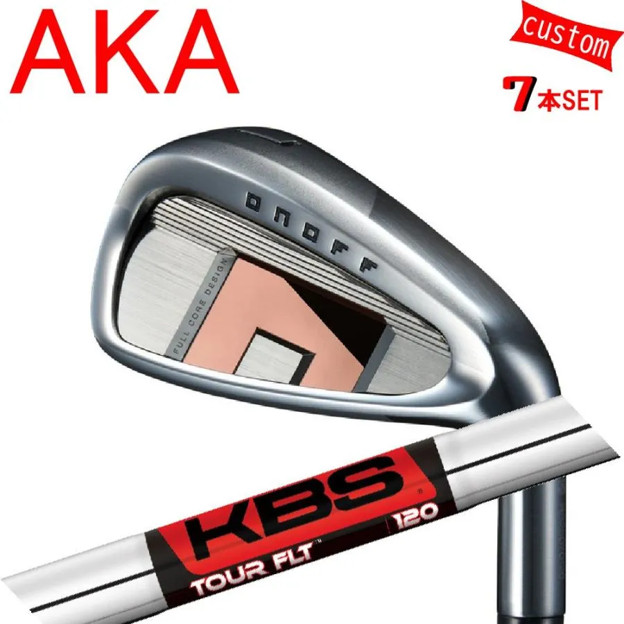 カスタム 26モデル 赤オノフ アイアンセット KBS FLT 特注  オーダーカスタム品 AKAONOFF カスタムグリップ アイアン