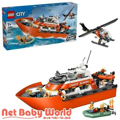 レゴ LEGO シティ 沿岸警備隊レスキュー ボート＆ヘリコプター 60504 ( 1個 )/ レゴ(LEGO)