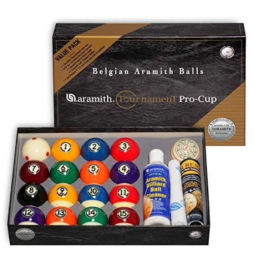 海外輸入品 ビリヤード Aramith Tournament Value Pack Billiard Pool Set 2 1/4\" With Six Red Dots Pro-C
