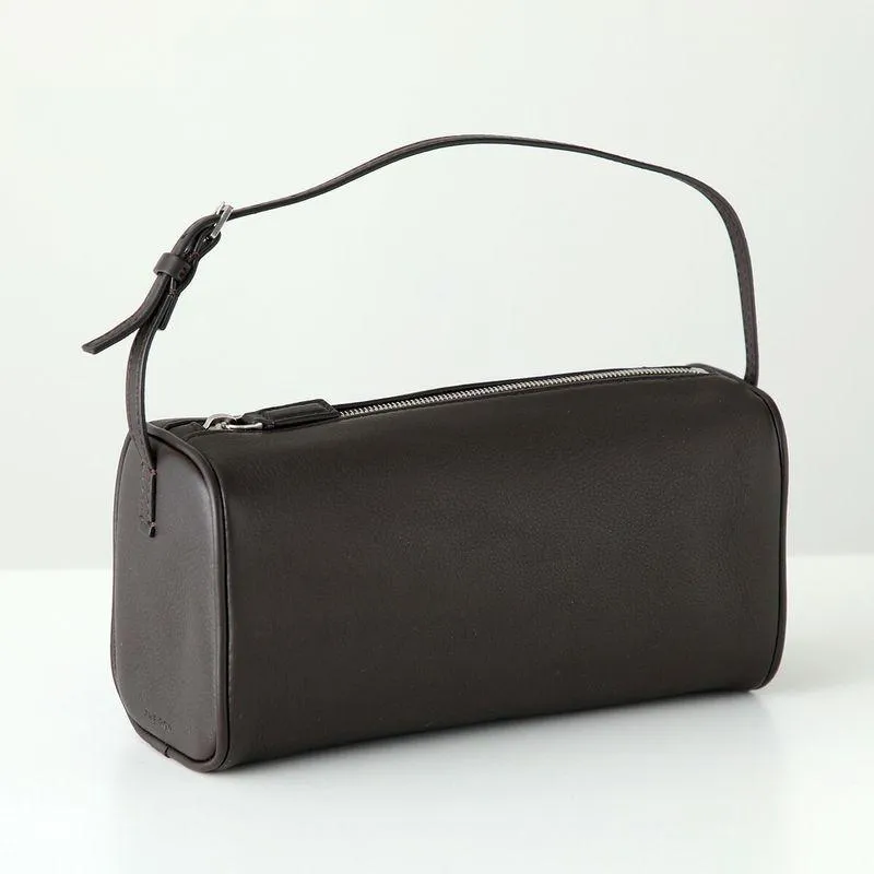 THE ROW ザ・ロウ ハンドバッグ 90's Bag W1281 L97 レディース レザー トップハンドルバッグ ミニバッグ ロゴ 鞄 DARK-BROWN-ANS W1281L97DBAS