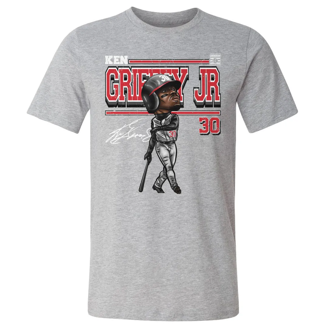 MLB ケン・グリフィー・ジュニア シンシナティ・レッズ Tシャツ Cartoon WHT T-Shirt 500Level ヘザーグレー