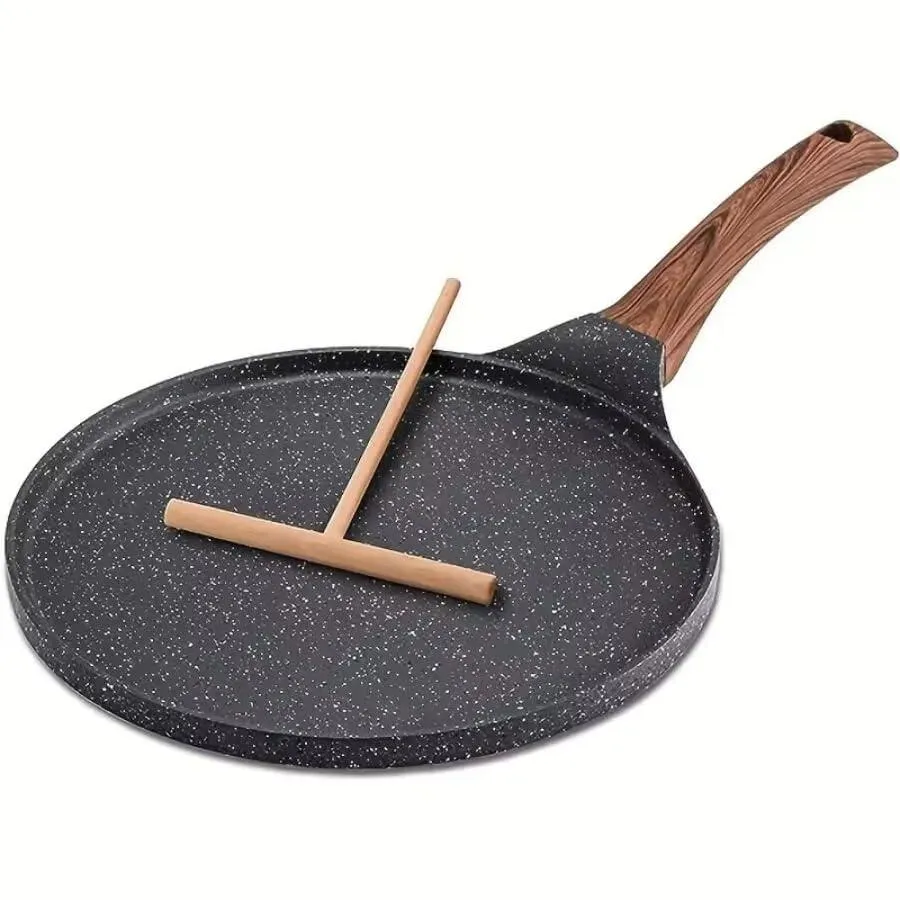 【並行輸入品】1pc Crepe Pans, 10\" Aluminum Oval Comal Griddle For Making Torti