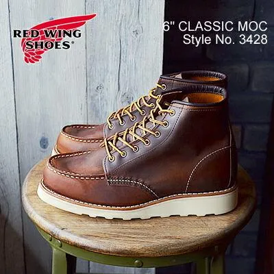 RED WING レッドウィング 3428 WOMEN'S  6" Classic Moc ウィメンズ 6インチ クラシックモック" カッパー"ラフ＆タフ"返品交換送料無料
