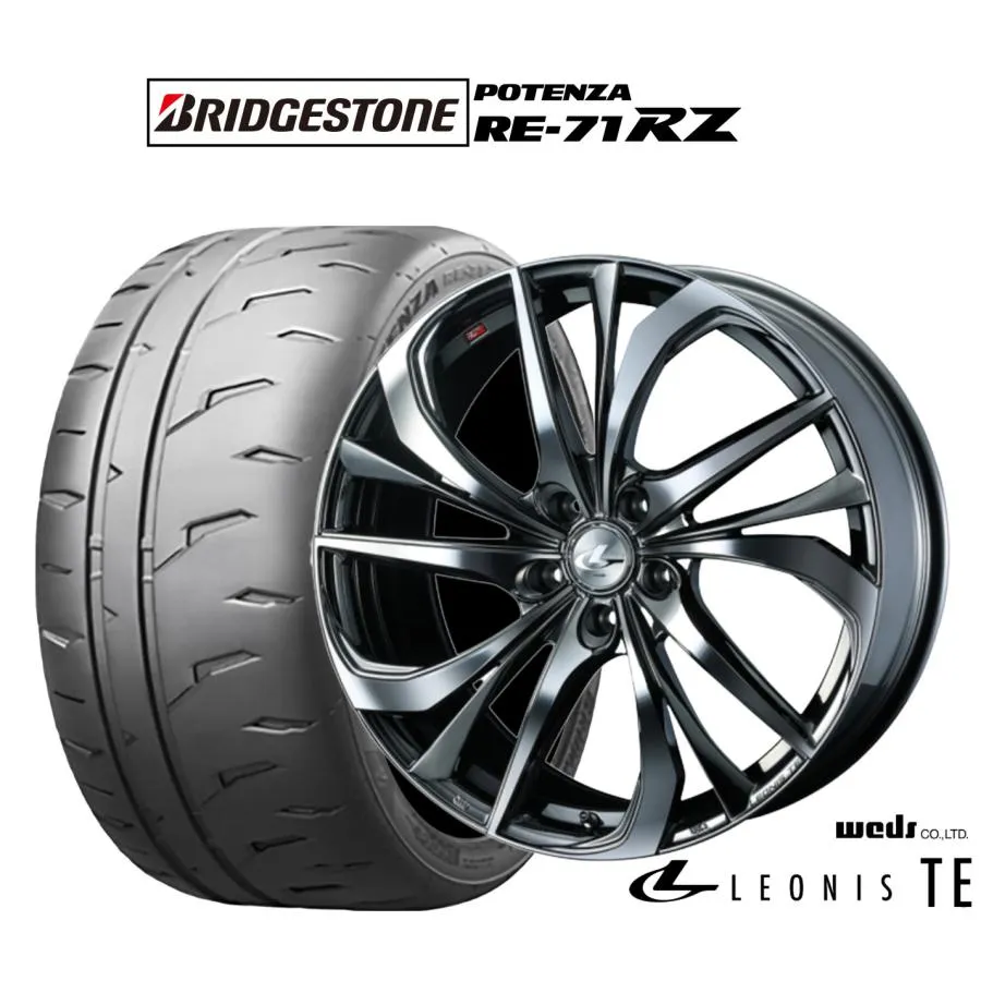 サマータイヤ ホイール4本セット ウェッズ レオニス TE ブリヂストン POTENZA ポテンザ RE-71RZ 225/50R18