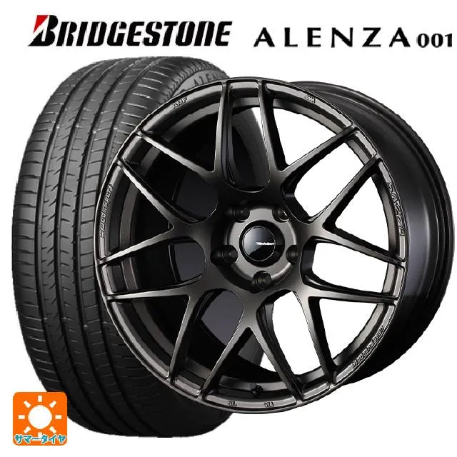 送料無料 サマータイヤホイールセット 225/65R17 102H ブリヂストン アレンザ001 正規品 ウェッズ ウェッズスポーツ SA27R 17