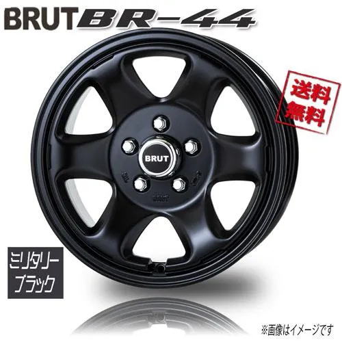 BRUT BR-44 ミリタリーブラック 17インチ 5H127 7.5J+40 4本 71.7 業販4本購入で送料無料