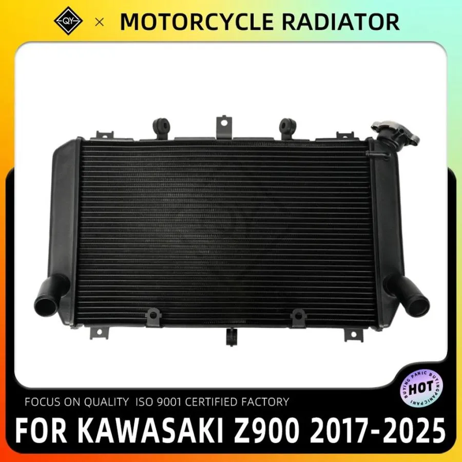 並行輸入品 LQYL バイクエンジンアルミクーラー冷却冷却液ラジエーターウォータータンクアクセサリーカワサキ Z900 Z 900 2017