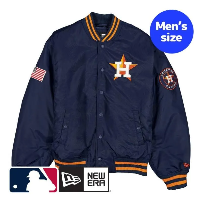 New Era MLB公式 メンズ アウター バーシティジャケット スタジャン ジャンパー ニューエラ アストロズ 今井達也