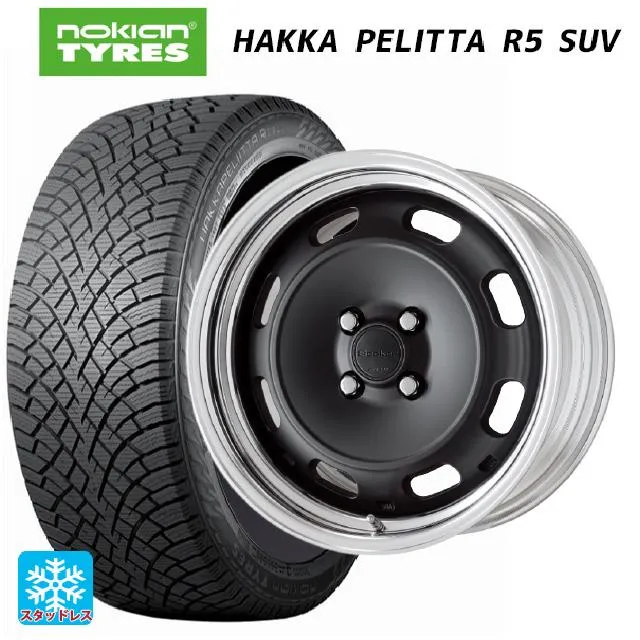 送料無料 スタッドレスタイヤホイールセット 215/60R17 100R XL ノキアン ハッカペリッタR5 SUV ワーク シーカー DT 17-7
