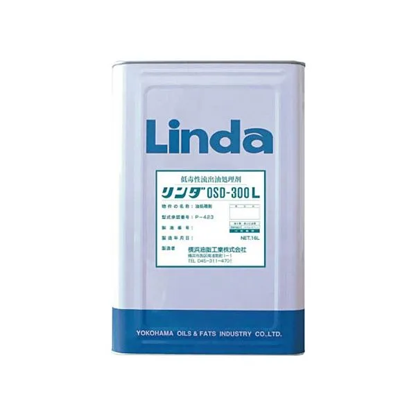 横浜油脂工業 Linda 低毒性流出油処理剤 リンダ OSD300L 16L DA09 1缶 地球に優しい、99%以上が自然に分解するパワフルな洗浄力 驚異の低毒性流出油処理剤、オーエスディー300L 16リットルの大容量で、環境との共存を実現 あなたの環境問題に真剣に取り組むなら、リンダは