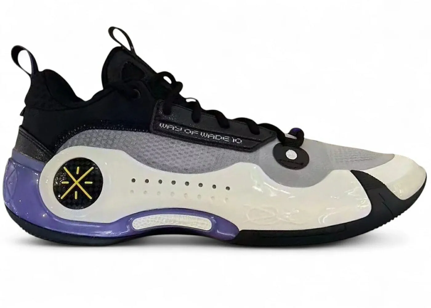 リーニン ウェイド シェル 黒色 ブラック 白色 ホワイト 紫 パープル スニーカー メンズ LI-NING WAY OF WADE 10 LOW CRAB SHELL / BLACK WHITE PURPLE