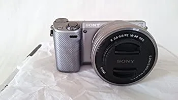 【中古】 ソニー SONY ミラーレス一眼 α NEX-5R ダブルズームレンズキット E PZ 16-50mm F3.5-5.6 OSS + E 55-210mm F4.5-6.3 OSS付属 シルバー NEX-5RY