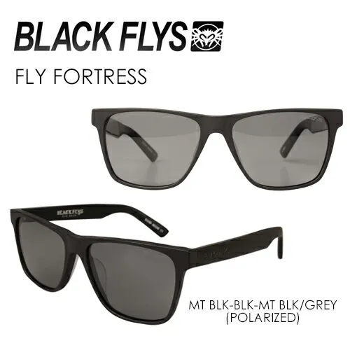 送料無料 BLACKFLYS ブラックフライズ サングラス 偏光レンズ●FLY FORTRESS MT BLK-BLK-MT BLK/GREY (POLARIZED) BF-1327-10