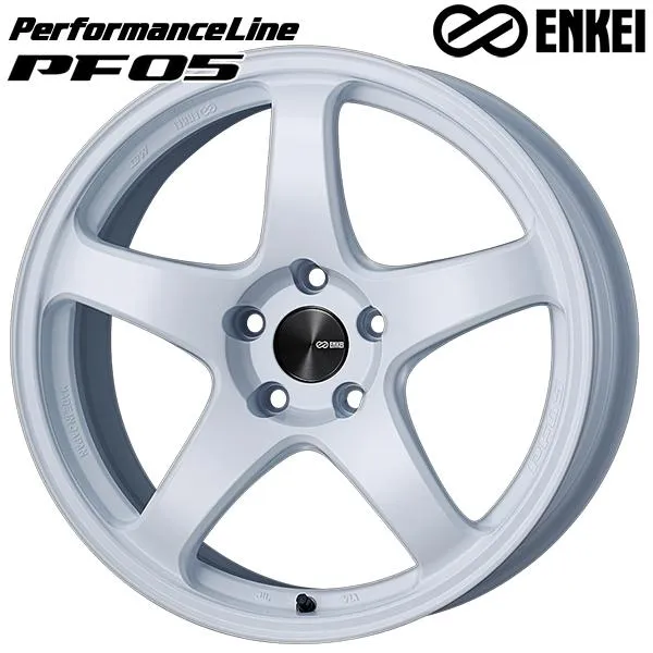ENKEI エンケイ パフォーマンスライン PF05 18インチ 7.5J 5H100 +48 ホワイト アルミホイール単品 1本 4本以上送料無料