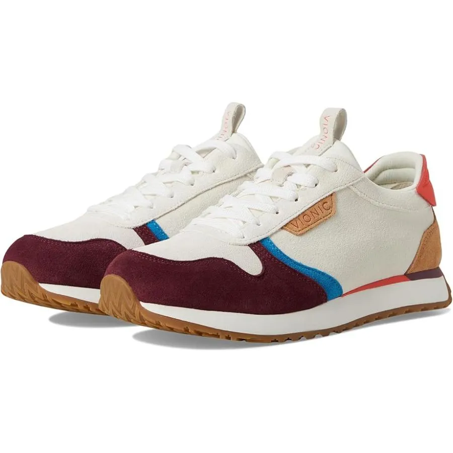 vionic VIONIC Monarch レディース スニーカー Ivory Multi Suede/Microfiber