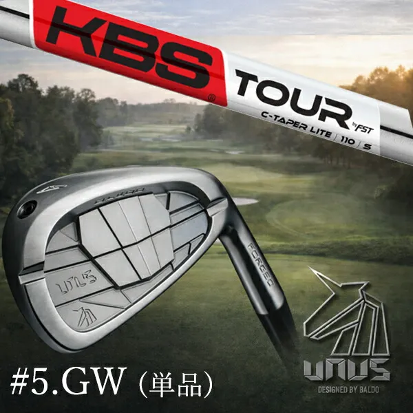 ＃5.GW(単品) / カスタムクラブ【 左右選択 】2026 BALDO UNUS バルド ウヌス アイアン /  KBS Cテーパーライト C-TAPER LITE アイアン / 5営業日以内の発送