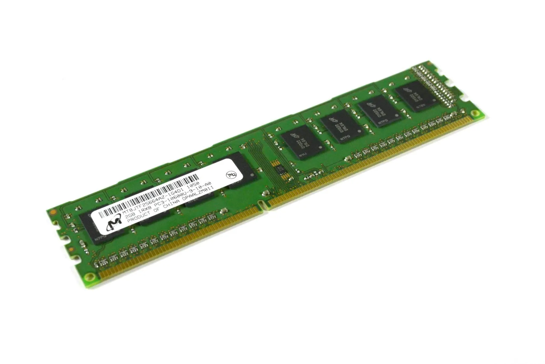 【中古】【非常に良い】Micron 2GB DDR3 1Rx8 PC3-10600U MT8JTF25664AZ-1G4D1 Desktop RAM Memory