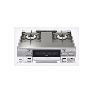 リンナイ ガステーブル RTS65AWG31R2-VR ラクシエ プライム ガラストップ 強火力：右 前面パネル シルバー