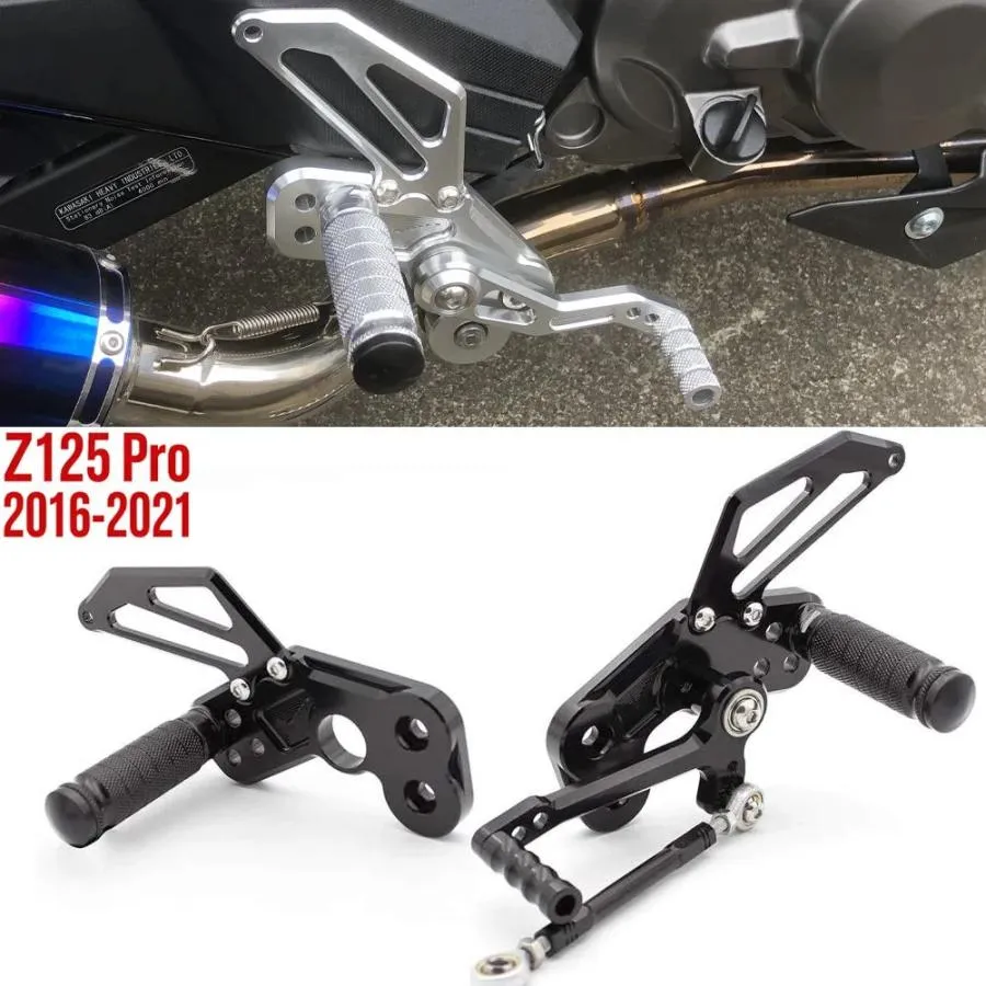 並行輸入品 カワサキ Z 125 Z125 Pro 2016 2017 2018 2019 2020 2021用 バイク リアセット フットレスト フットペグ ペダル フッ