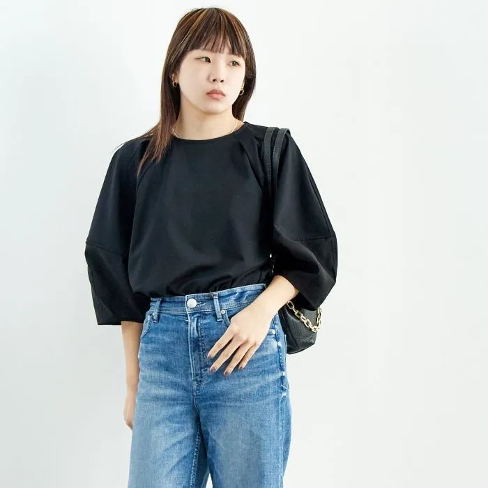 【送料無料】 MICA\u0026DEAL マイカアンドディール シアースリーブプルオーバー 0125109041 レディース トップス 半袖 Tシャツ F ブラック/ホワイト