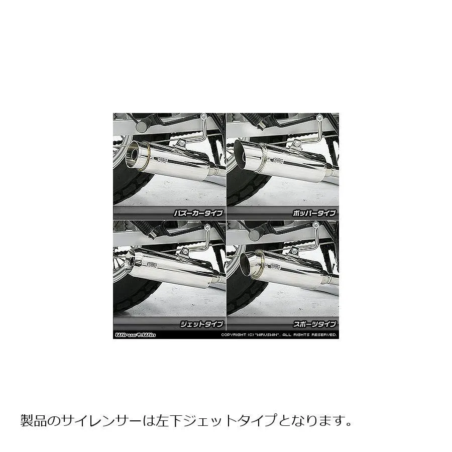 ウイルズウィン ドラッグバイソンマフラー/ジェット APE50(FI車)