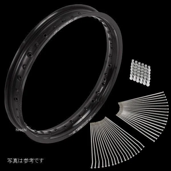 【メーカー在庫あり】 W25-211615 ズィーウィール Z-WHEEL リムセット リア CR250R '95-01 リム ブラック/ニップル イエロー JP店