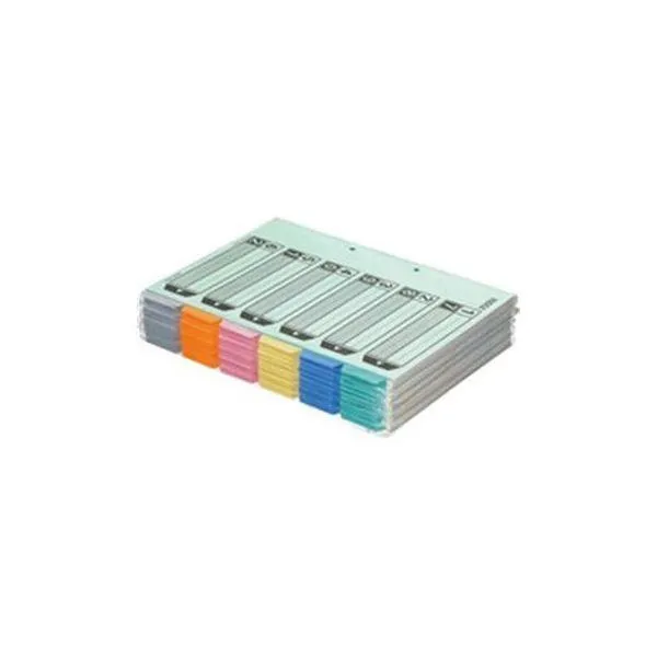 (まとめ）カラー仕切カード A4-S 2穴（6山見出し+扉紙=1組） 50組〔×3セット〕