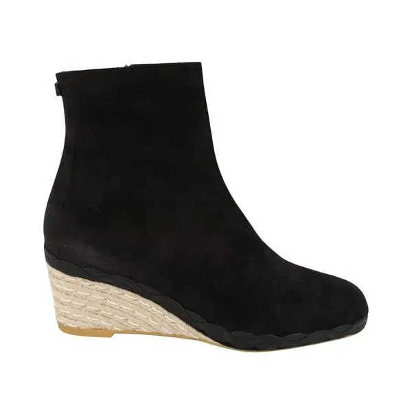 Ferragamo フェラガモ レディース スニーカー Ferragamo Canaria Suede Booties Black (Women's) 【サイズ US_6(23.0cm)】
